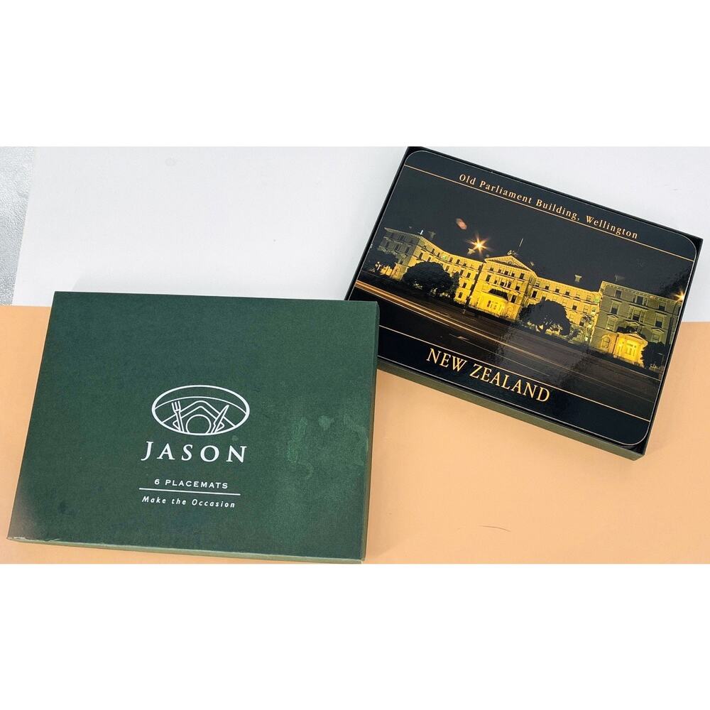 Jason Placemats 6 New New Zealand Picturesque Sites Cork Backed - Picture 11 of 11